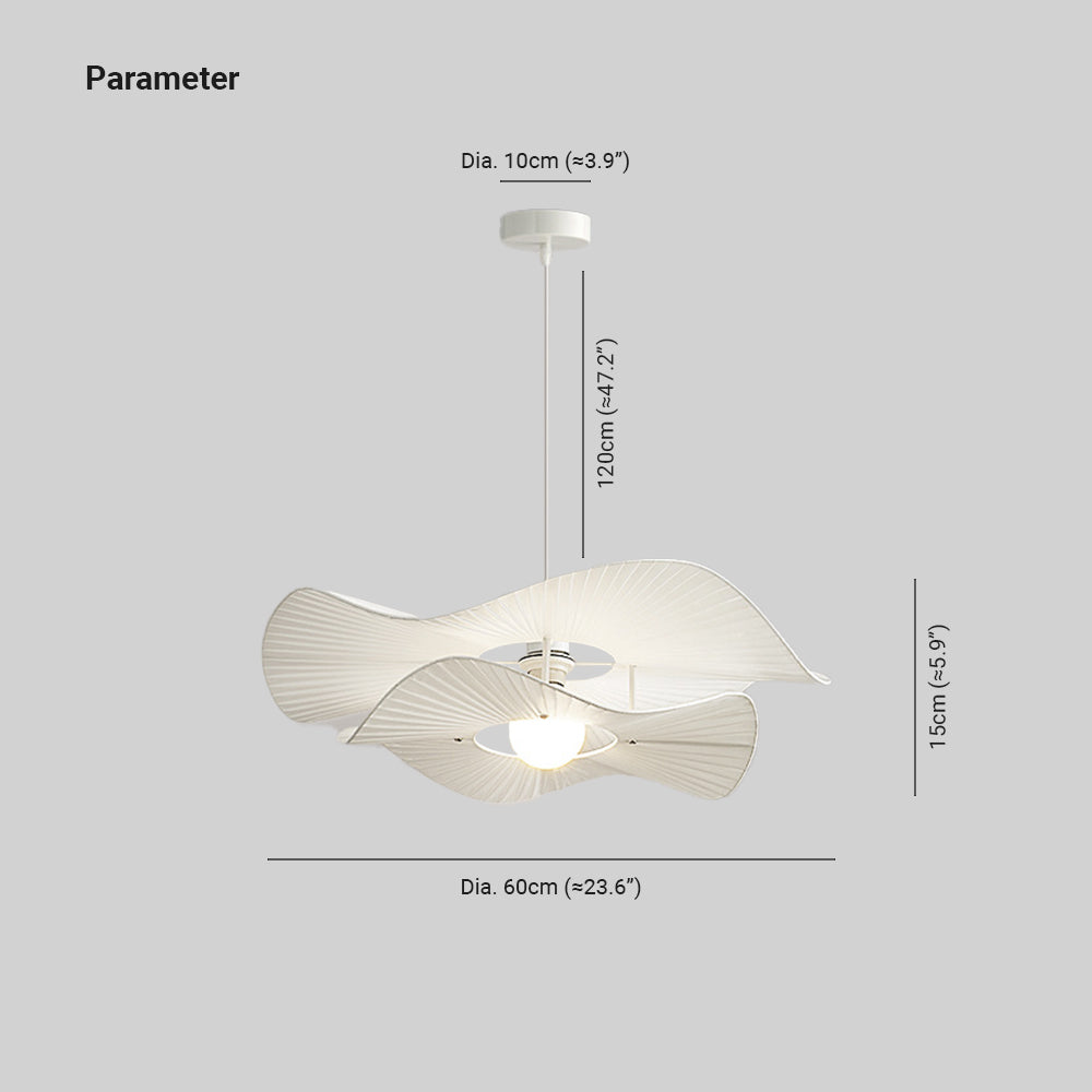 Renée Modern LED Hanglampen Wit Metaal/Textiel Woonkamer