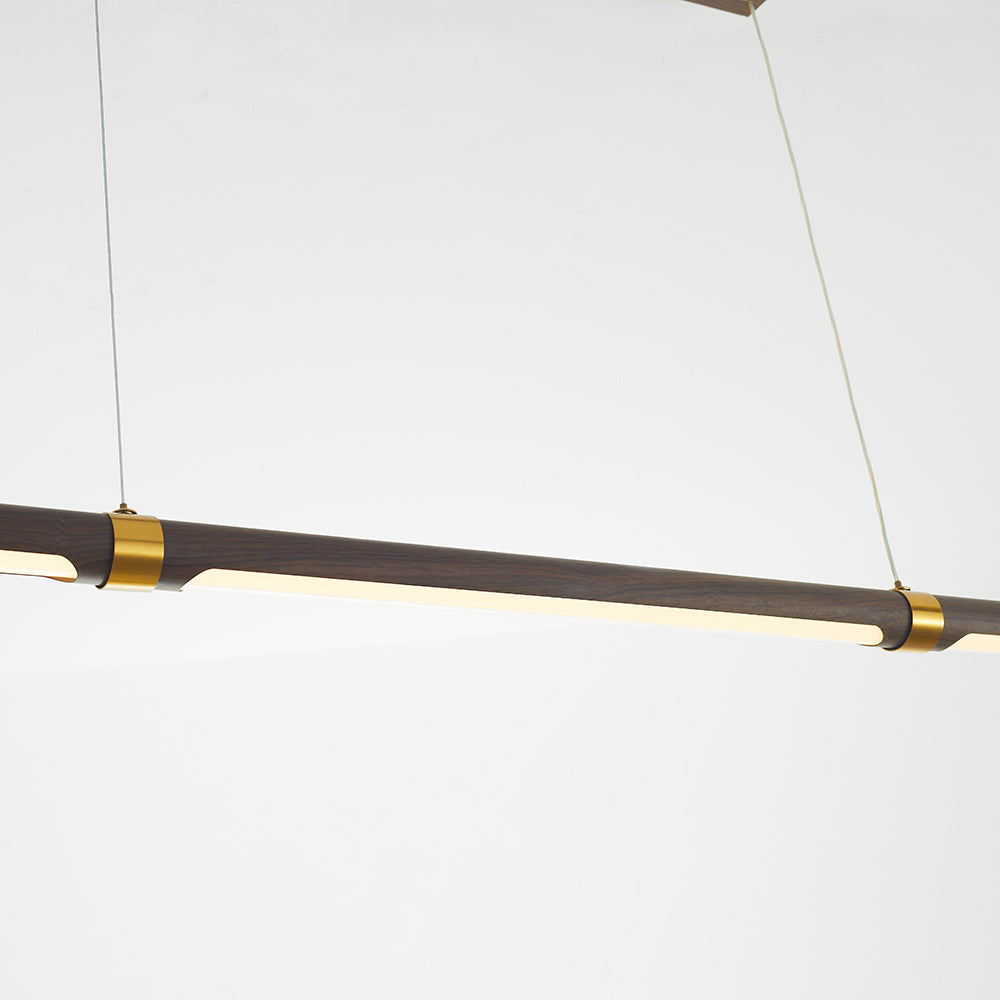 Ozawa Vintage LED Hanglampen Wit Metaal Hout Slaapkamer Keuken