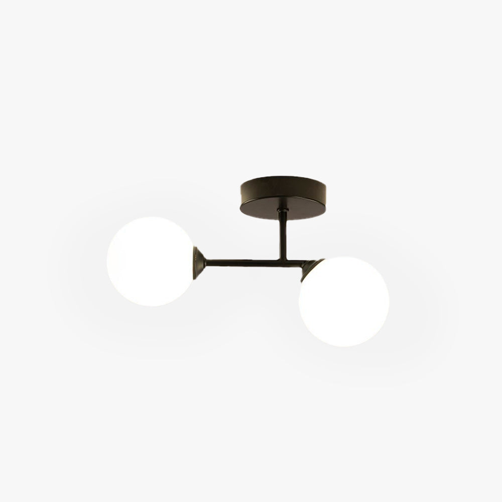 Valentina Moderne Bol LED Plafondlamp Metaal/Gals Zwart/Goud Slaap/Woon/Eetkamer