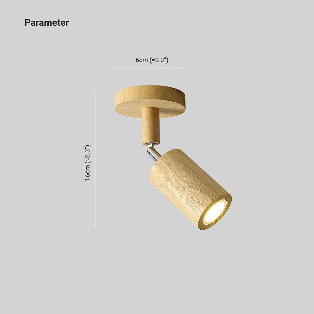 Ozawa Moderne LED Plafondlamp Verstelbaar Hout Metaal/Hout Woonkamer
