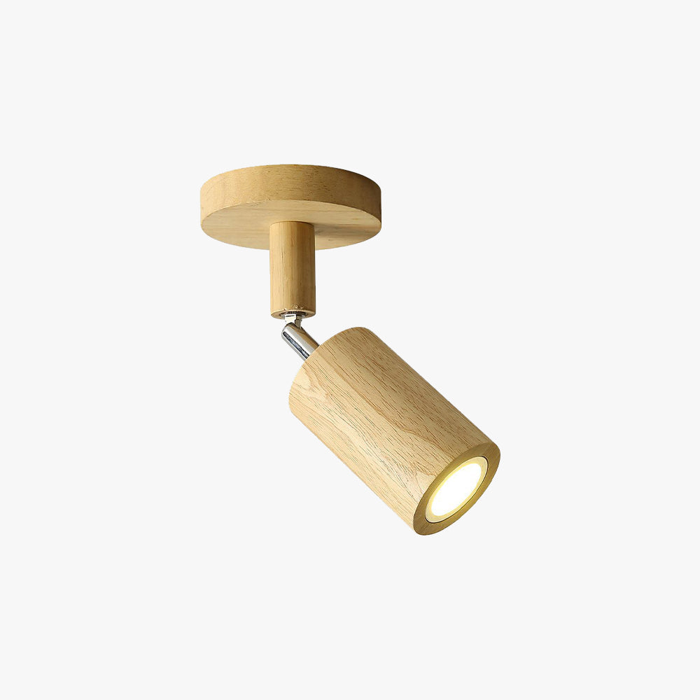 Ozawa Moderne LED Plafondlamp Verstelbaar Hout Metaal/Hout Woonkamer