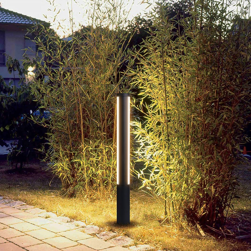 Pena Moderne Cilinder LED Buitenlamp Metaal/Acryl Zwart Tuin/Stoeprand/Balkon