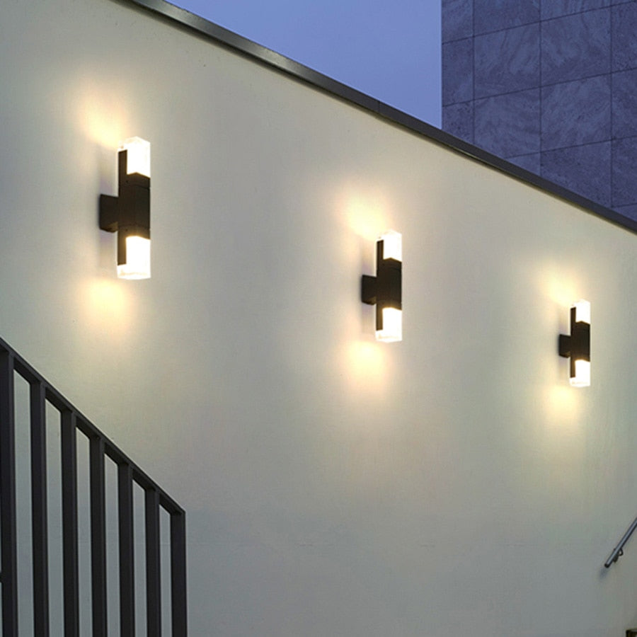 Orr Moderne Rechthoekig LED Wandlamp Metaal/Acryl Zwart Slaap/Woon/Eetkamer