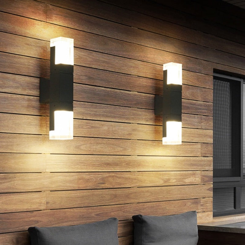 Orr Moderne Rechthoekig LED Wandlamp Metaal/Acryl Zwart Slaap/Woon/Eetkamer