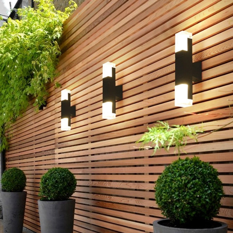 Orr Moderne Rechthoekig LED Wandlamp Metaal/Acryl Zwart Slaap/Woon/Eetkamer