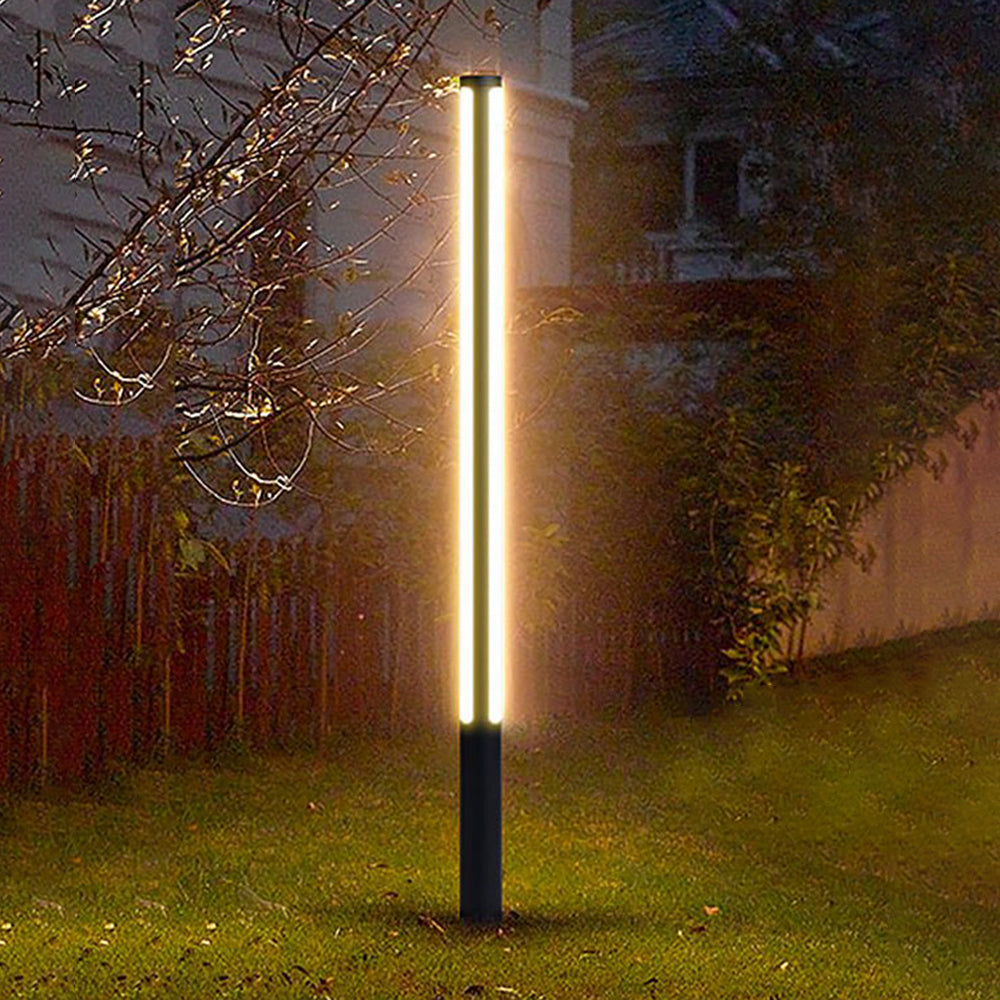 Pena Moderne Cilinder LED Buitenlamp Metaal/Acryl Zwart Tuin/Stoeprand/Balkon