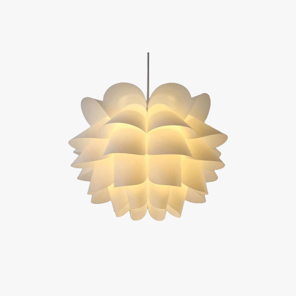 Cairns Scandinavische Bloem LED Hanglamp Wit/Acryl Slaapkamer