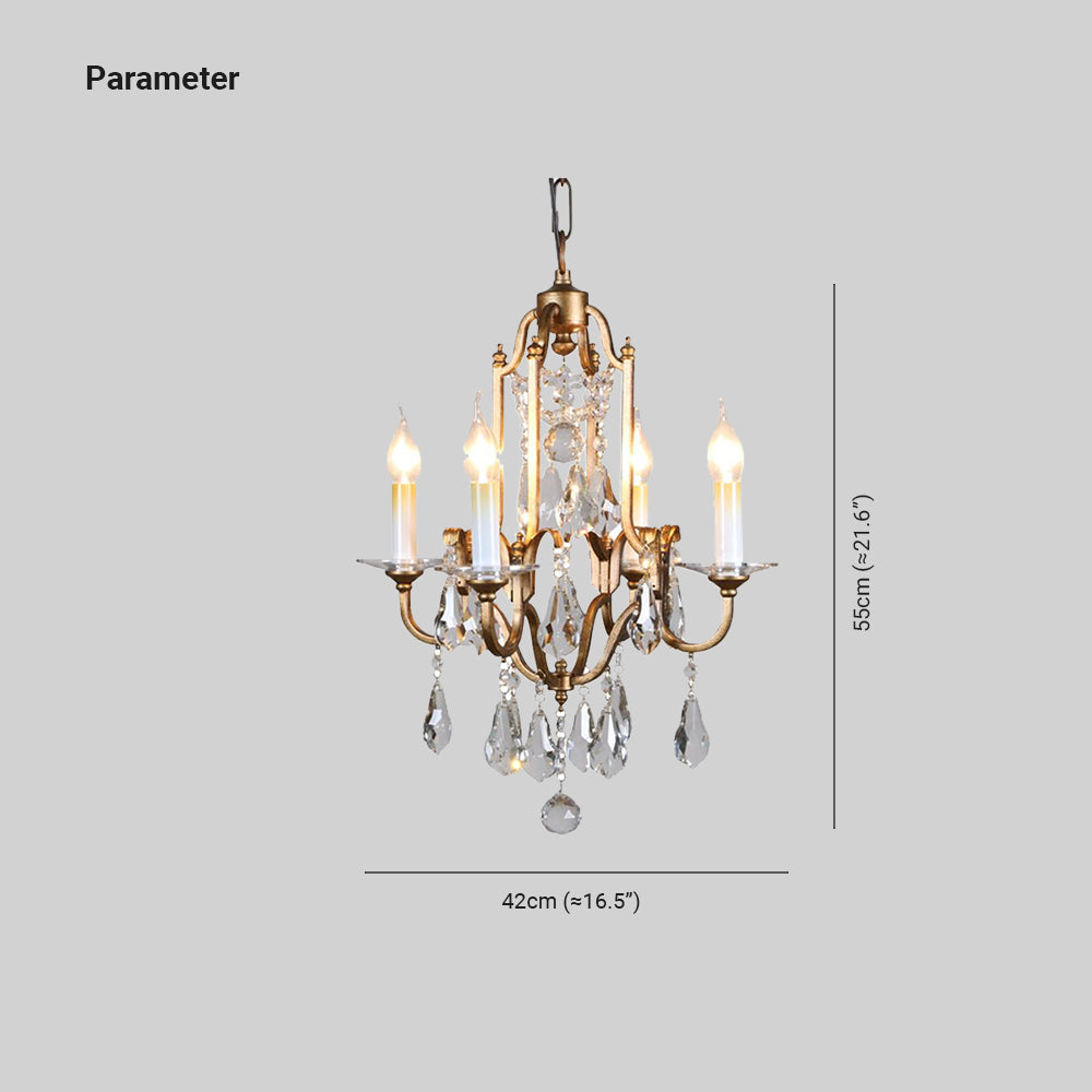Silva Vintage Luxe LED Kroonluchter Kristal Woonkamer Slaapkamer