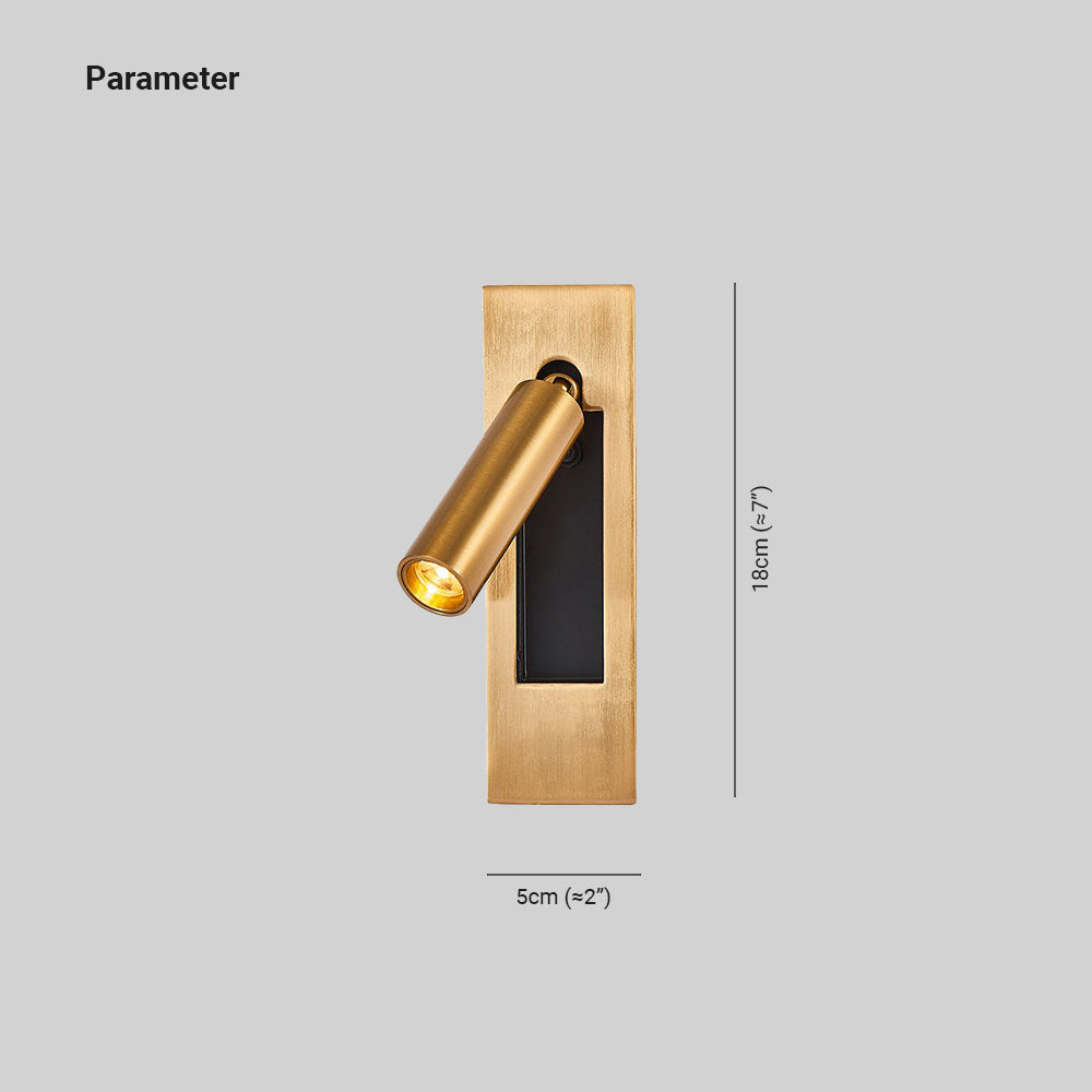 Orr Moderne Design LED Wandlamp Zwart  Goud Metaal Slaapkamer
