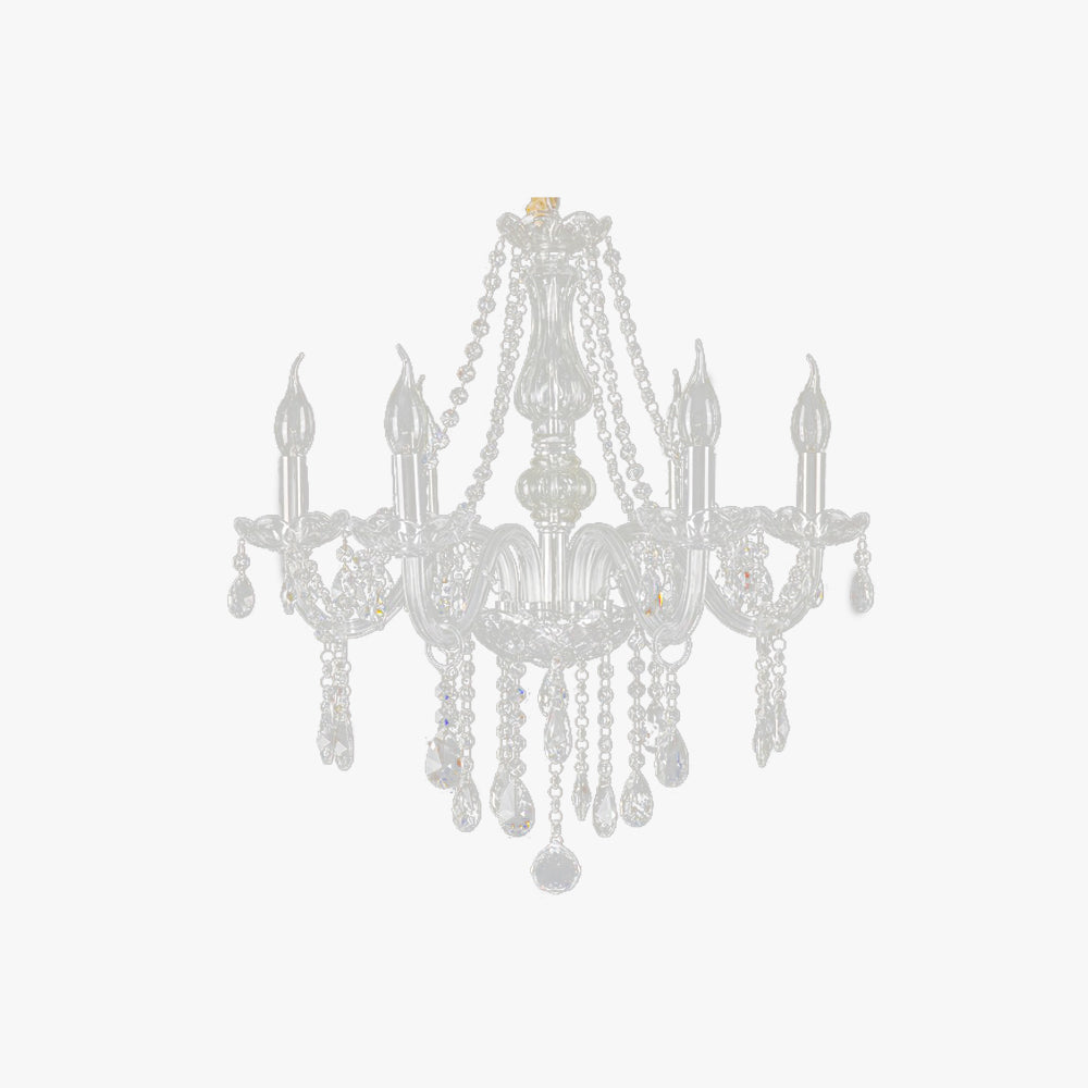 Silva Vintage Design LED Kroonluchter Glas Woonkamer Keuken