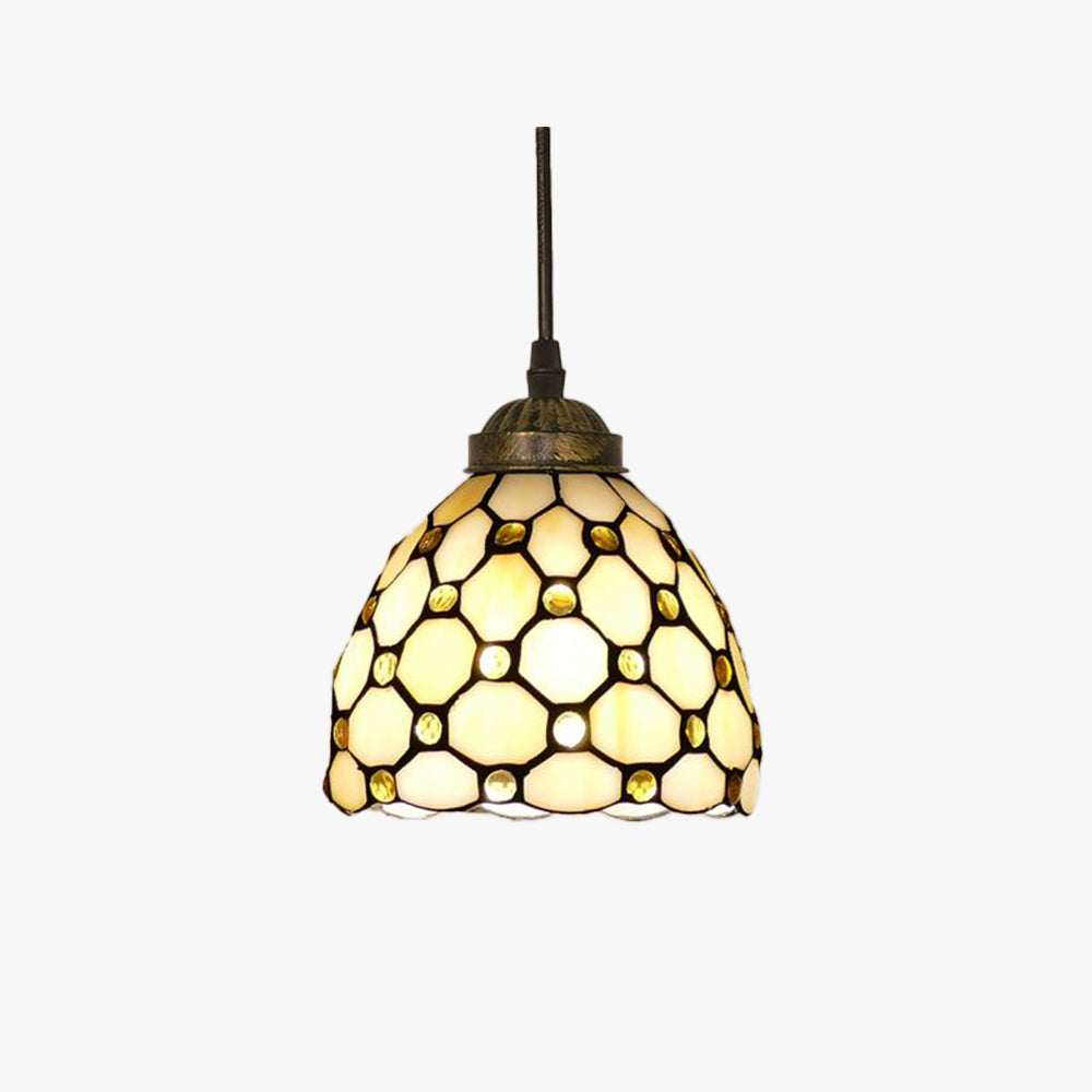 Alessio Retro Kleurrijk LED Hanglampen Geel/Bruin Metaal Woonkamer/Slaapkamer
