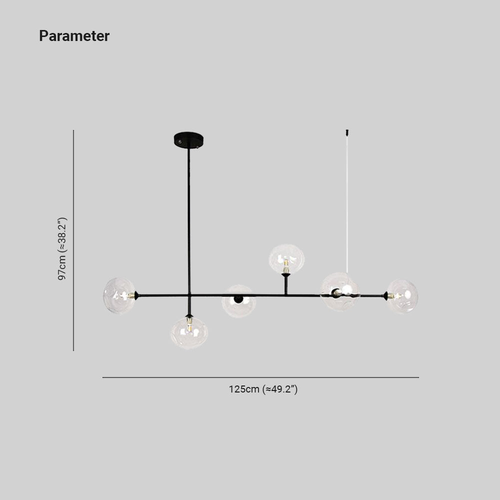 Valentina Moderne LED Hanglamp Zwart Metaal Woonkamer Slaapkamer