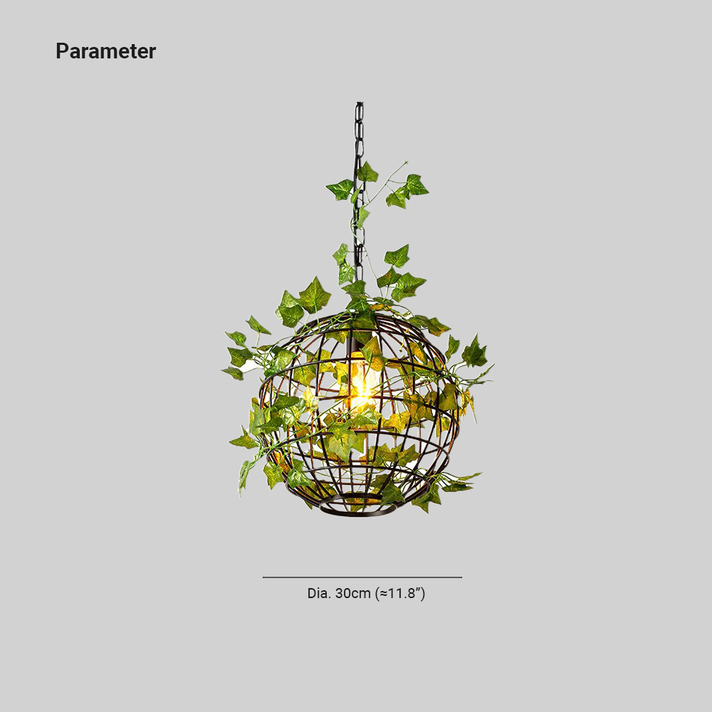 Nest Retro Design Loom  LED Hanglamp Groen Slaapkamer Woonkamer