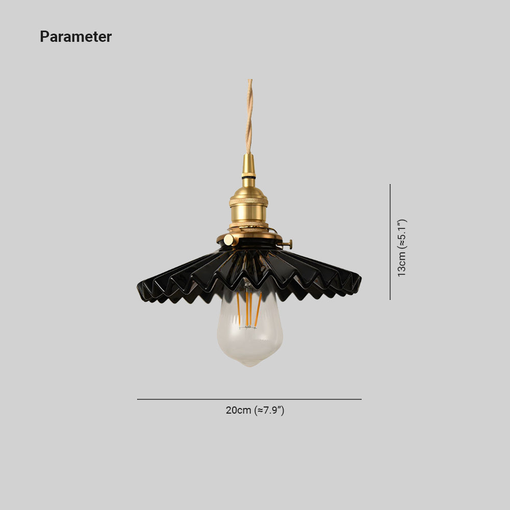 Alessio Industriële Vintage Rustieke Metalen Hanglamp Zwart/Wit