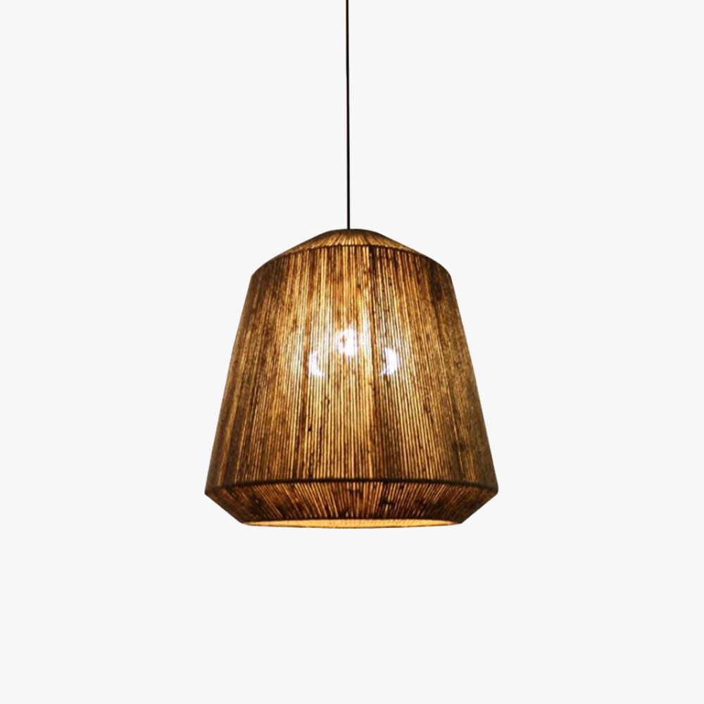 Alessio Retro Design Loom  LED Hanglamp Bruin Slaapkamer Woonkamer