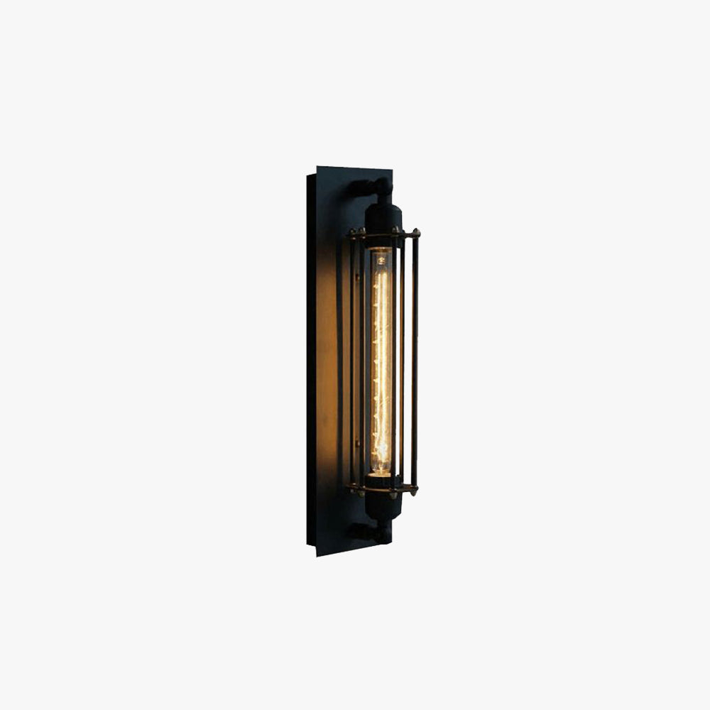 Orr Industrie Retro Design LED Wandlamp Zwart Metaal Woonkamer