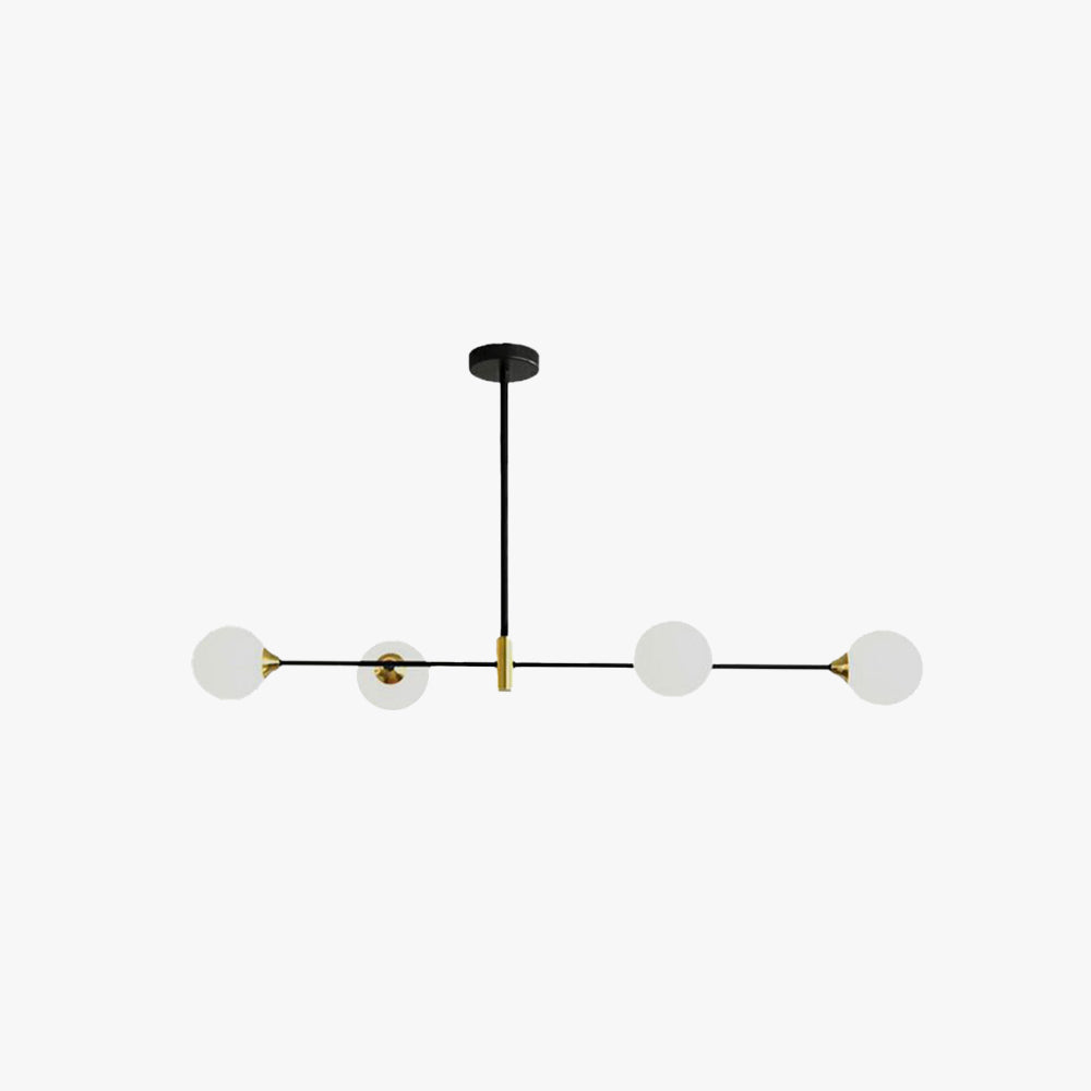 Valentina Design Hanglamp Metaal/Glas Zwart Eetkamer/Slaapkamer