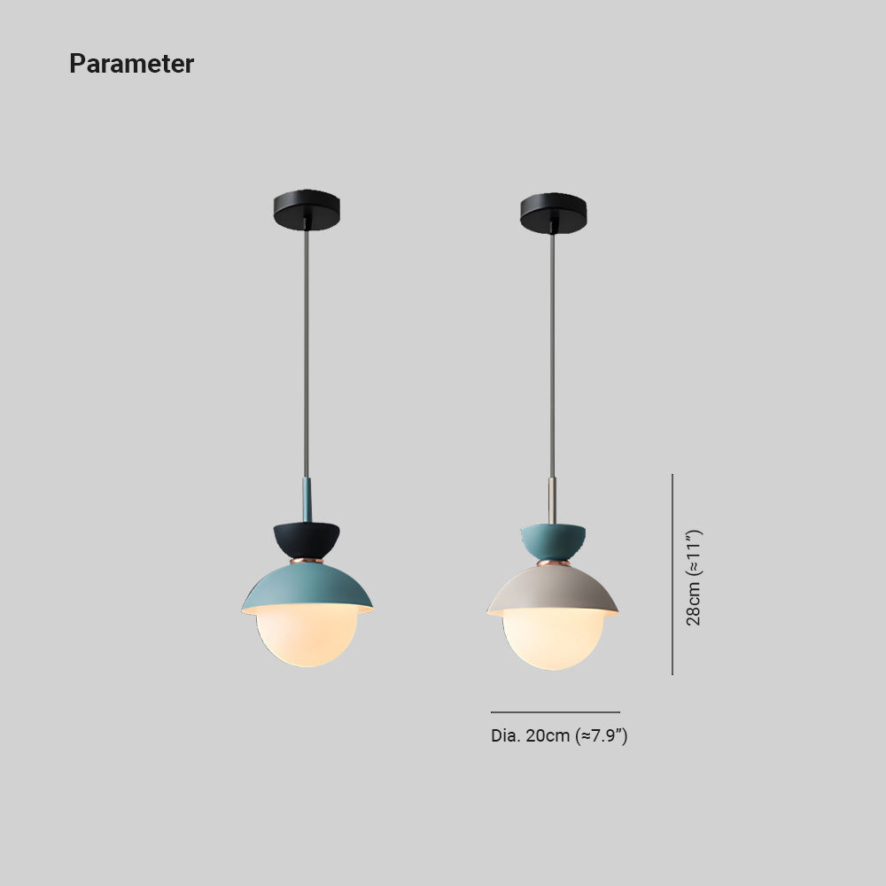 Cairns Nordic Globe LED Hanglamp Kleurrijk Metaal Slaapkamer