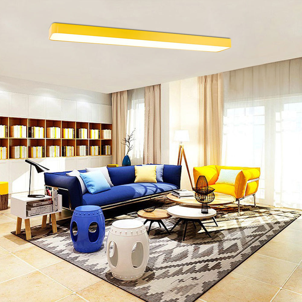 Edge Moderne Design LED Plafondlamp Wit/Roze Kinder/Slaapkamer Metaal&Acryl