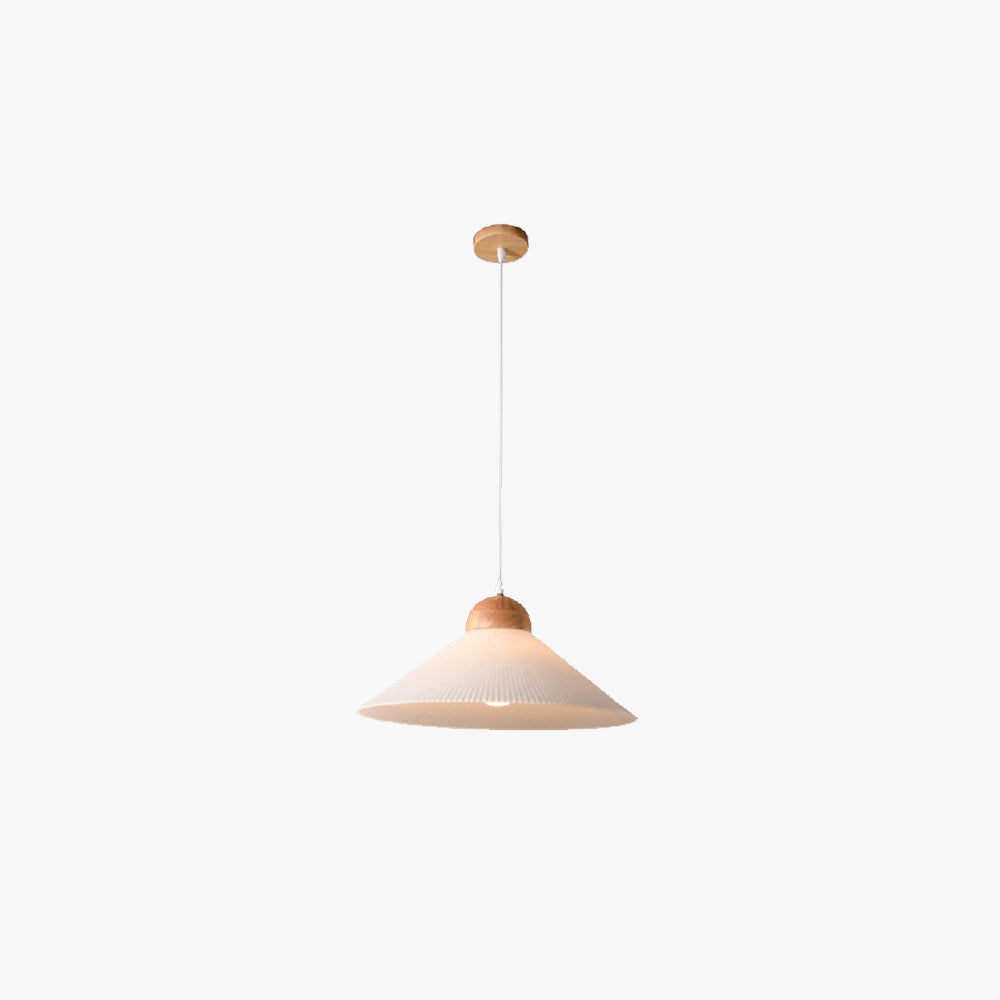 Ozawa Moderne LED Hanglamp Wit Gound Hout Slaaapkamer Woonkamer