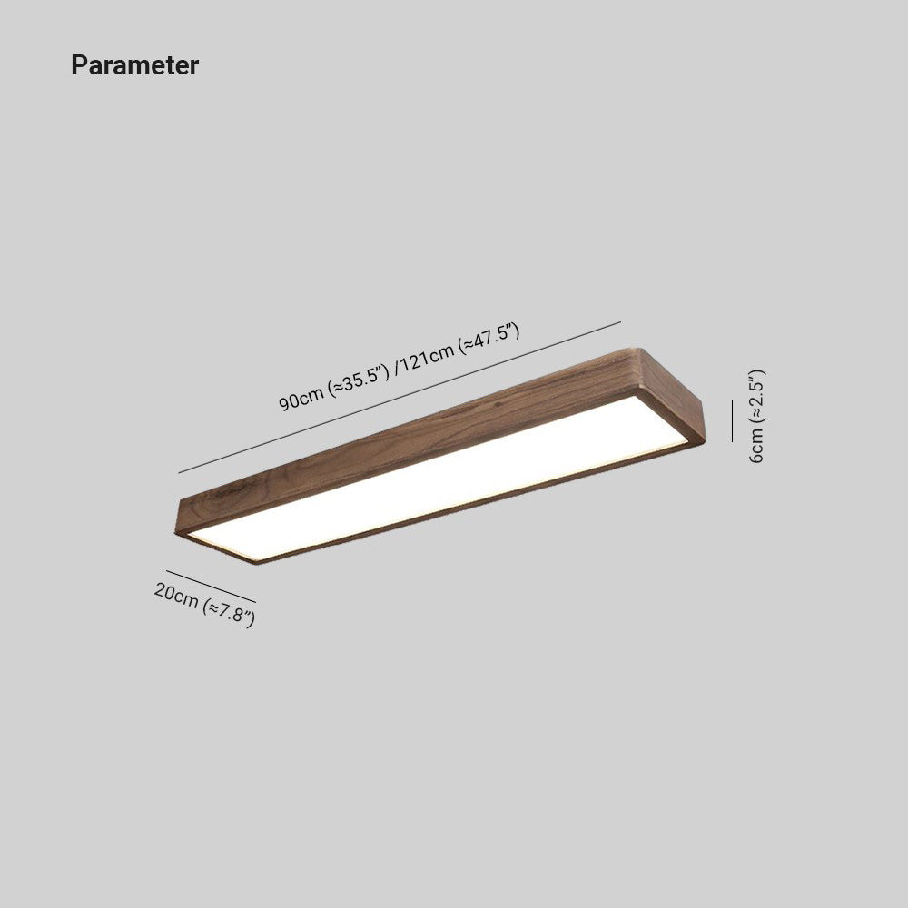 OzawaModerne Design LED Plafondlamp Hout Acryl Woonkamer Keuken
