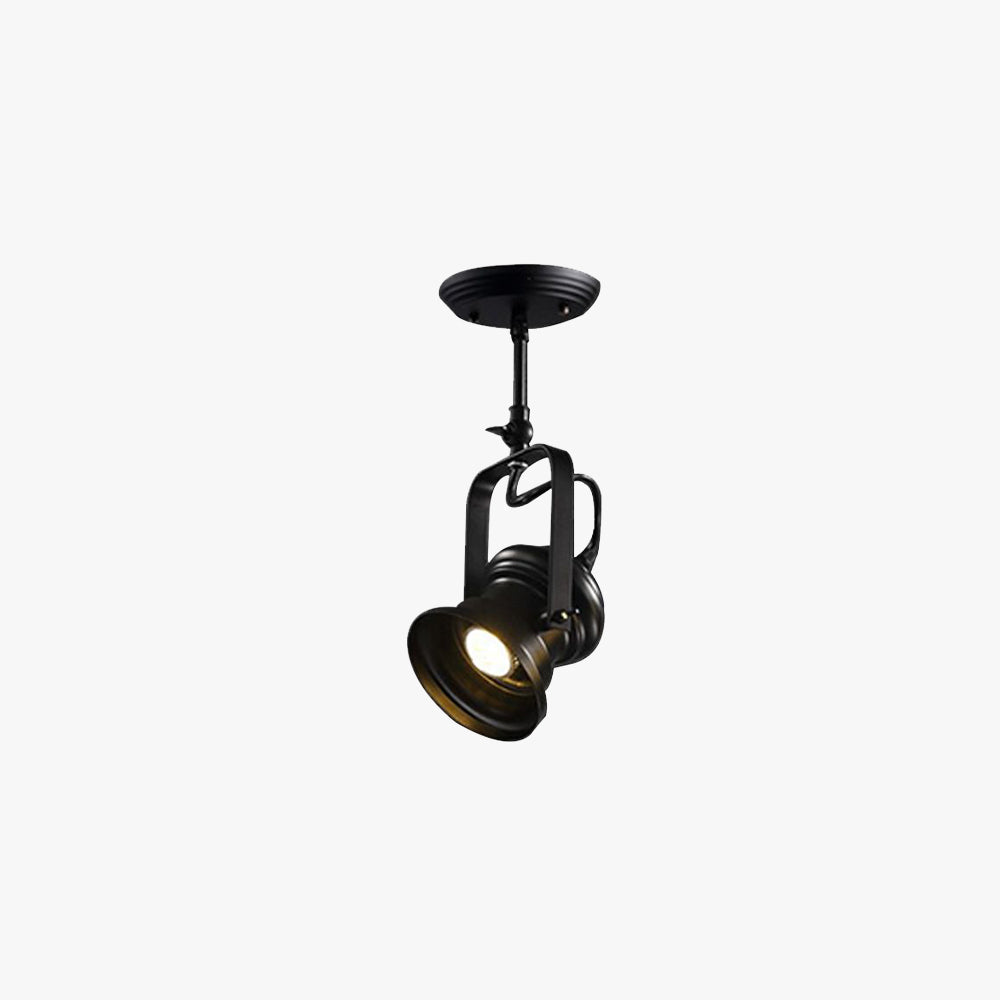 Alessio Industriele LED Plafondlamp Zwart Woon/Slaapkamer Metaal