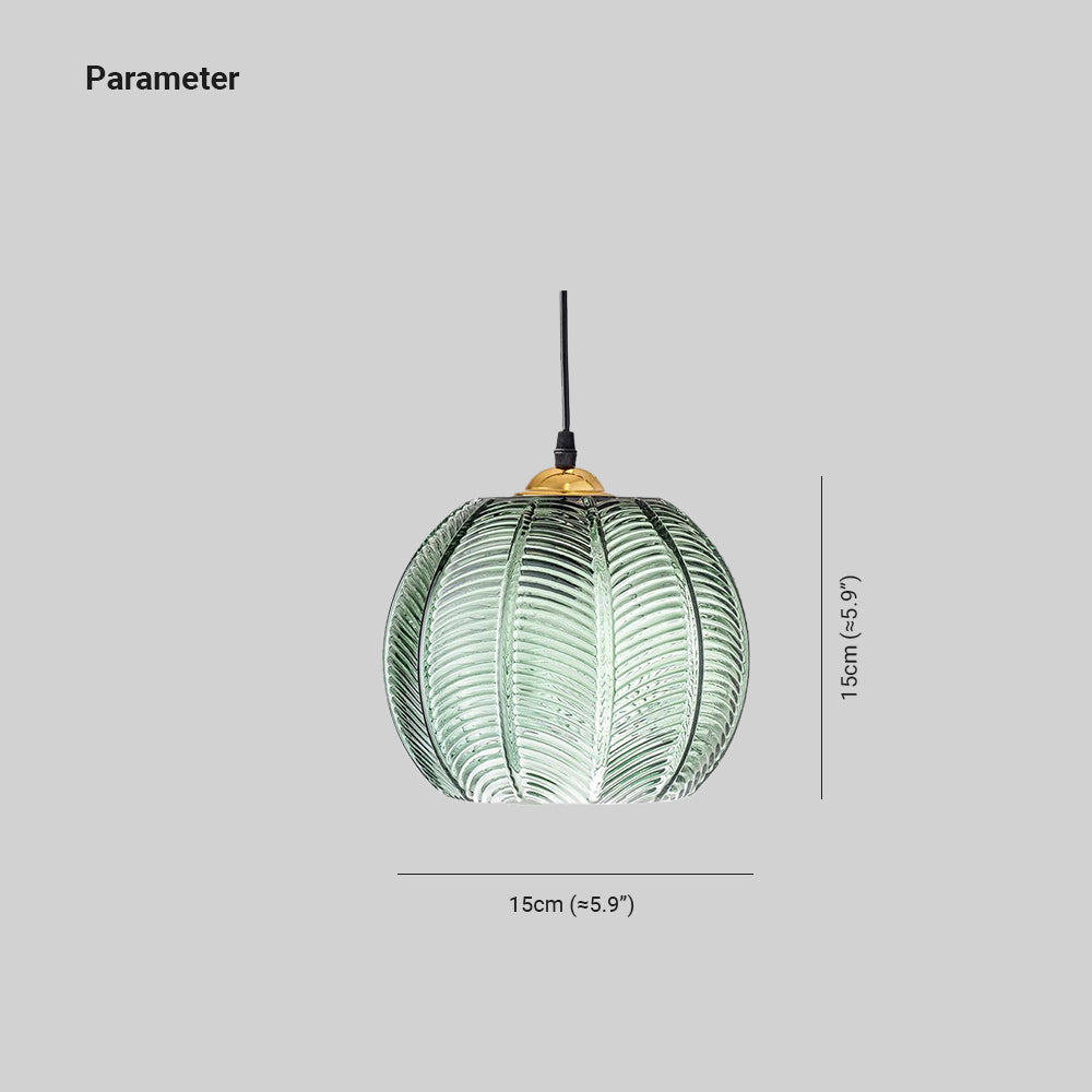 Hailie Design LED Hanglamp Groen Metaal/Glas Slaapkamer/Eetkamer