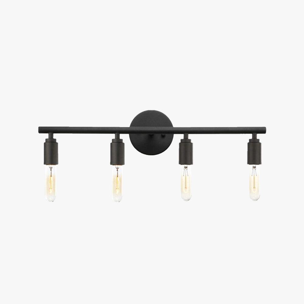Alessio Modern Industriele LED Wandlamp Zwart Metaal/Glas Woon/Slaapkamer
