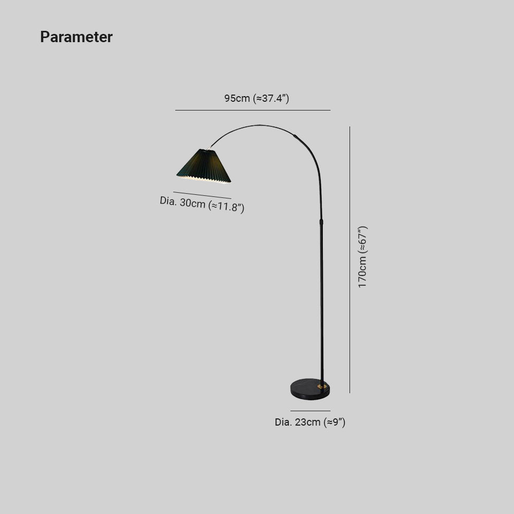 Eryn Moderne LED Vloerlamp Grijs Groen Geel Metaal Stof Woonkamer