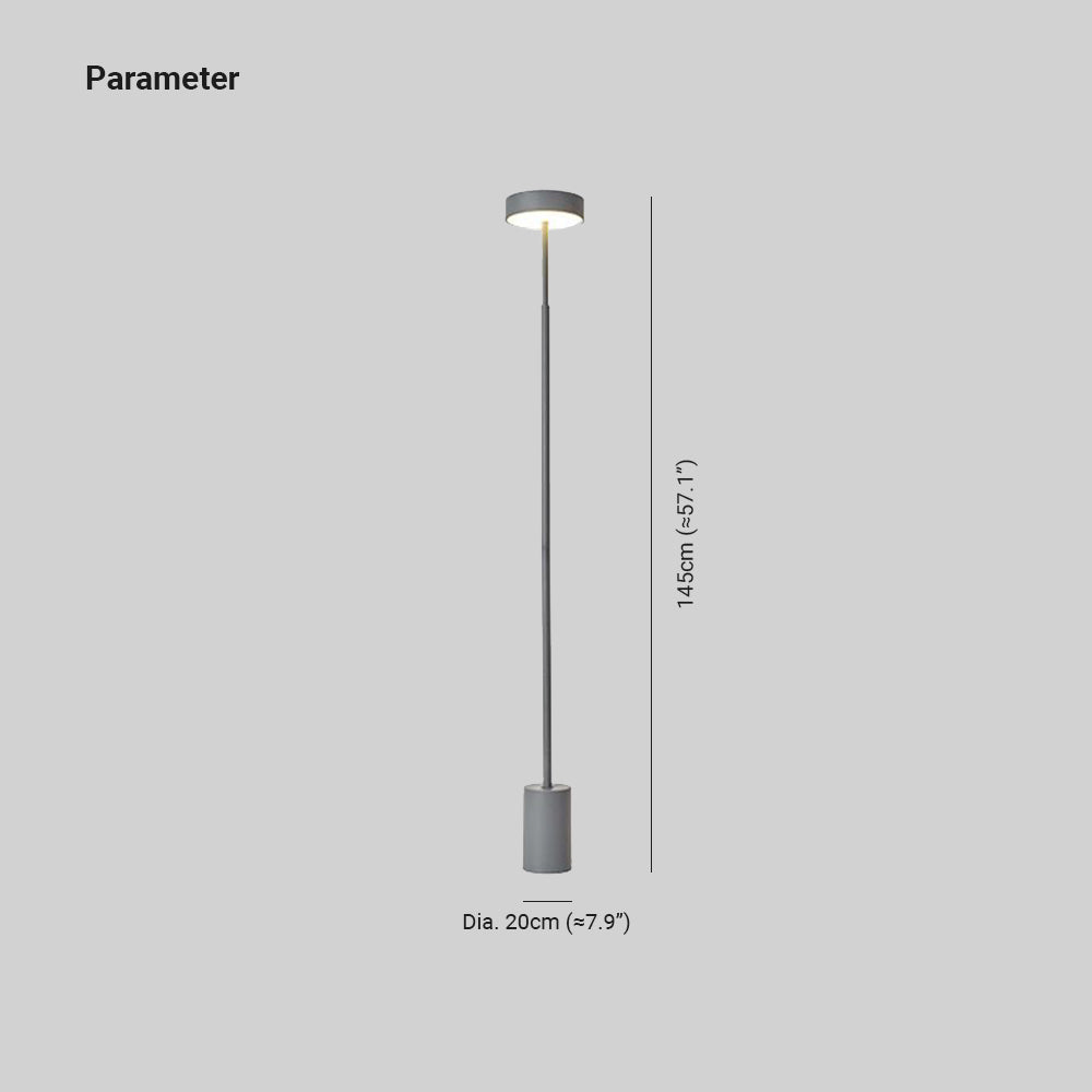 Edge Moderne Minimalistisch Eenvoudig Vloerlampen Zwart/Wit/Grijs Metaal/Acryl