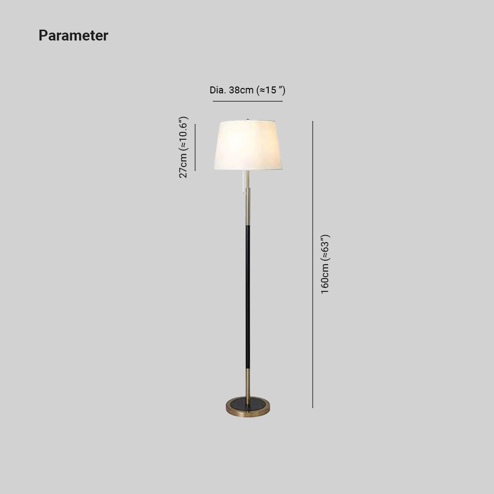 Eryn Moderne Cilinder Metalen Stoffen Vloerlamp Zwart/Wit/Rood/Beige Metaal/Stof Woonkamer/Slaapkamer