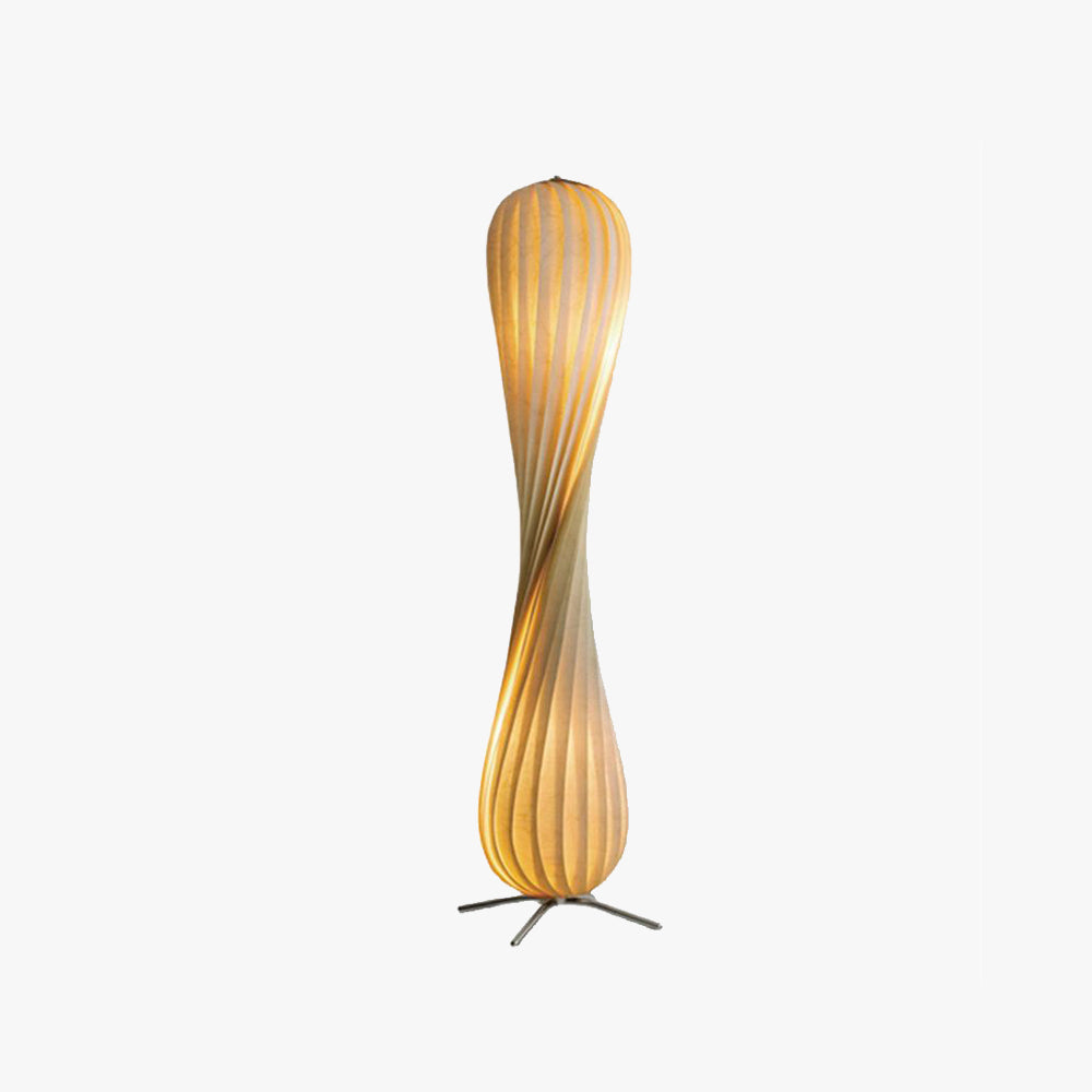 Ozawa Moderne Design LED Gedraaide Vloerlamp Hout Slaapkamer/Woonkamer