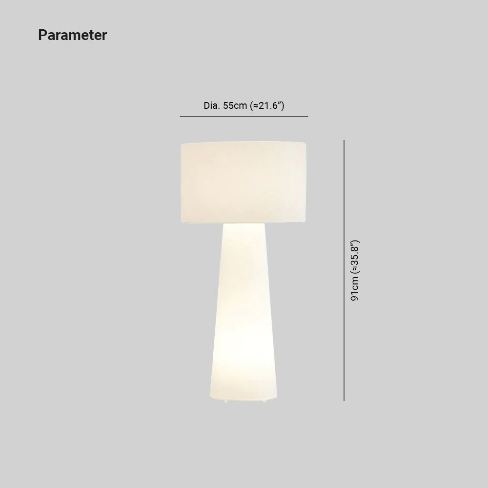 Eryn Moderne Design LED Cilinder Vloerlamp Metalen Stoffen Eetkamer/Woonkamer