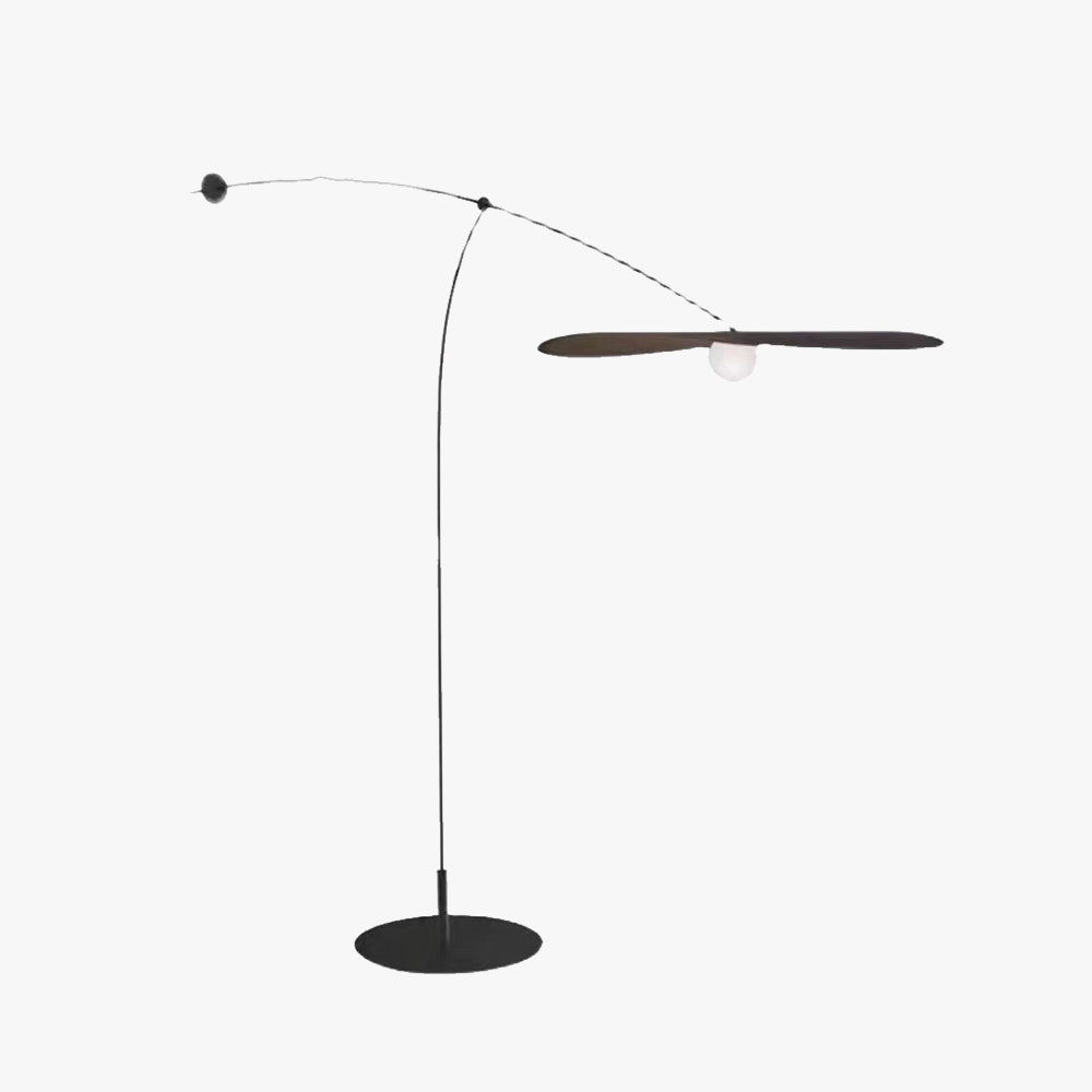 Carins Moderne Design LED Vloerlamp Zwart/Goud Metaal/Glas
