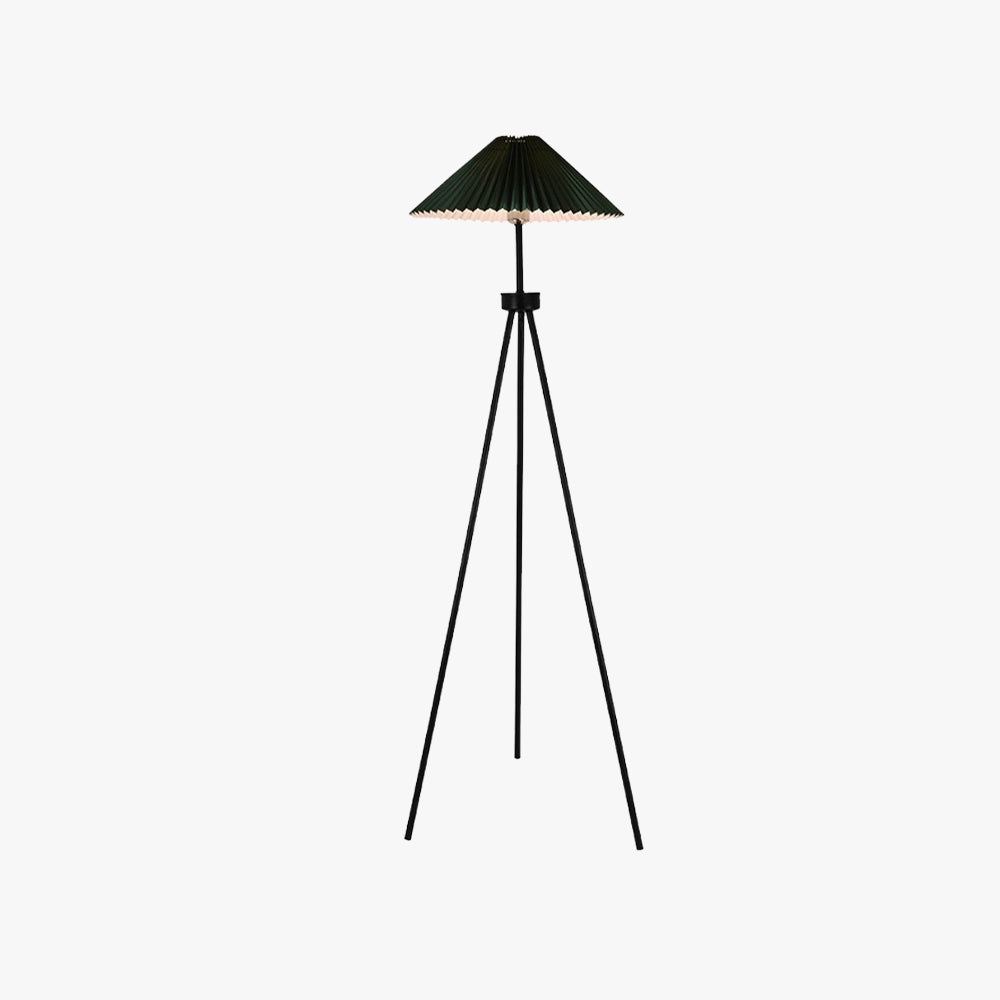 Ozawa Moderne Design LED Geplooide Driepoot Vloerlamp Hout Stof Slaapkamer/Woonkamer