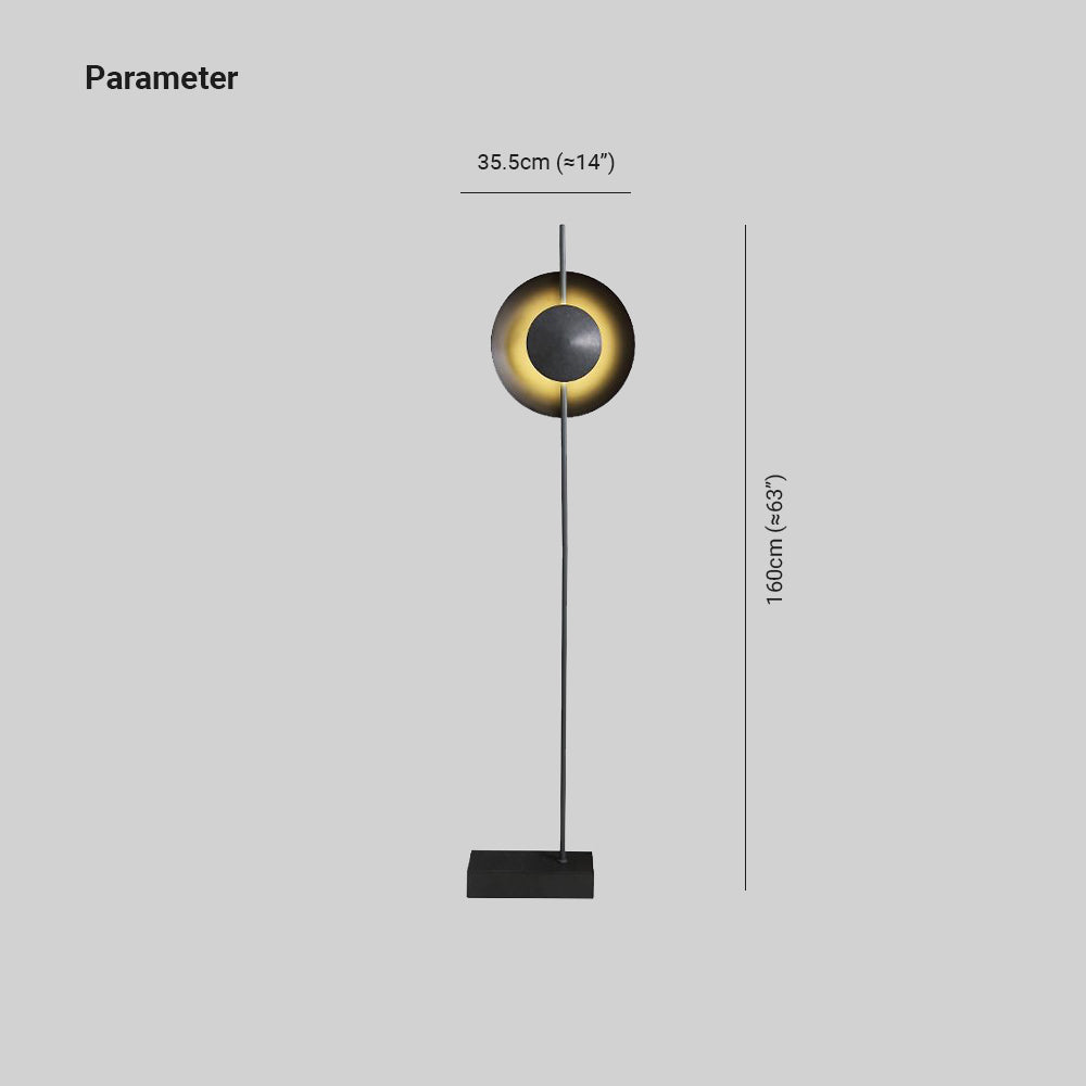 Salgado Moderne Design LED Vloerlamp  Halve Metalen Slaapkamer/Woonkamer