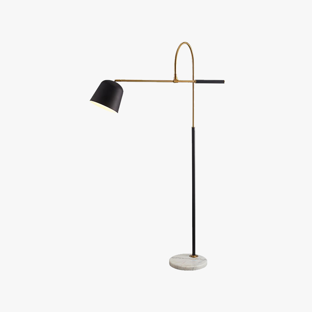 Salgado Moderne Design LED Boogvormige Metalen Vloerlamp Zwart/Wit Slaapkamer/Woonkamer