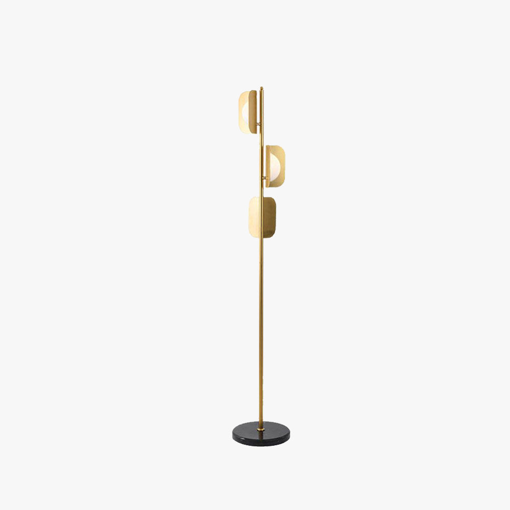 Salgado Moderne LED Vloerlamp Metaal Goud/Zwart Slaap/Woon/Eetkamer