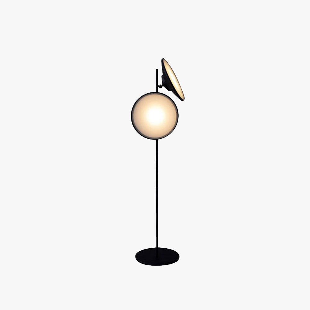Salgado Moderne Ronde LED Vloerlamp Metaal Zwart Slaap/Woon/Kinder/Eetkamer