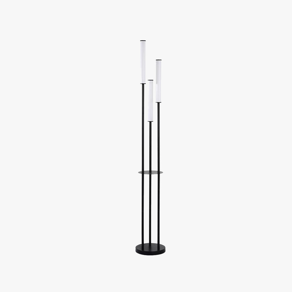 Eryn Moderne LED Vloerlamp Wit Zwart Metaal Arcylic Slaapkamer