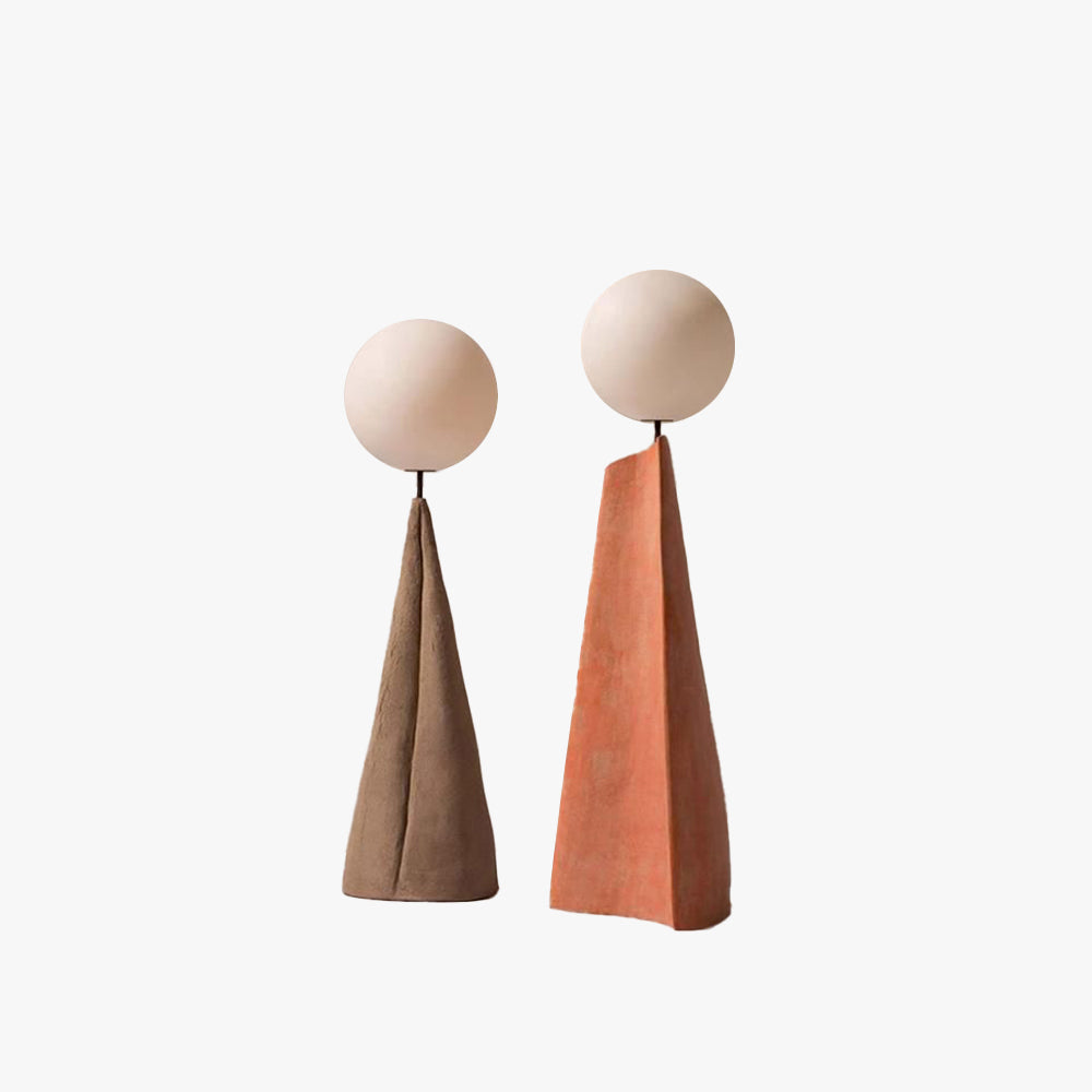 Carins Design LED Vloerlamp Metaal/Glas Rood/Bruin Slaap/Woon/Eetkamer