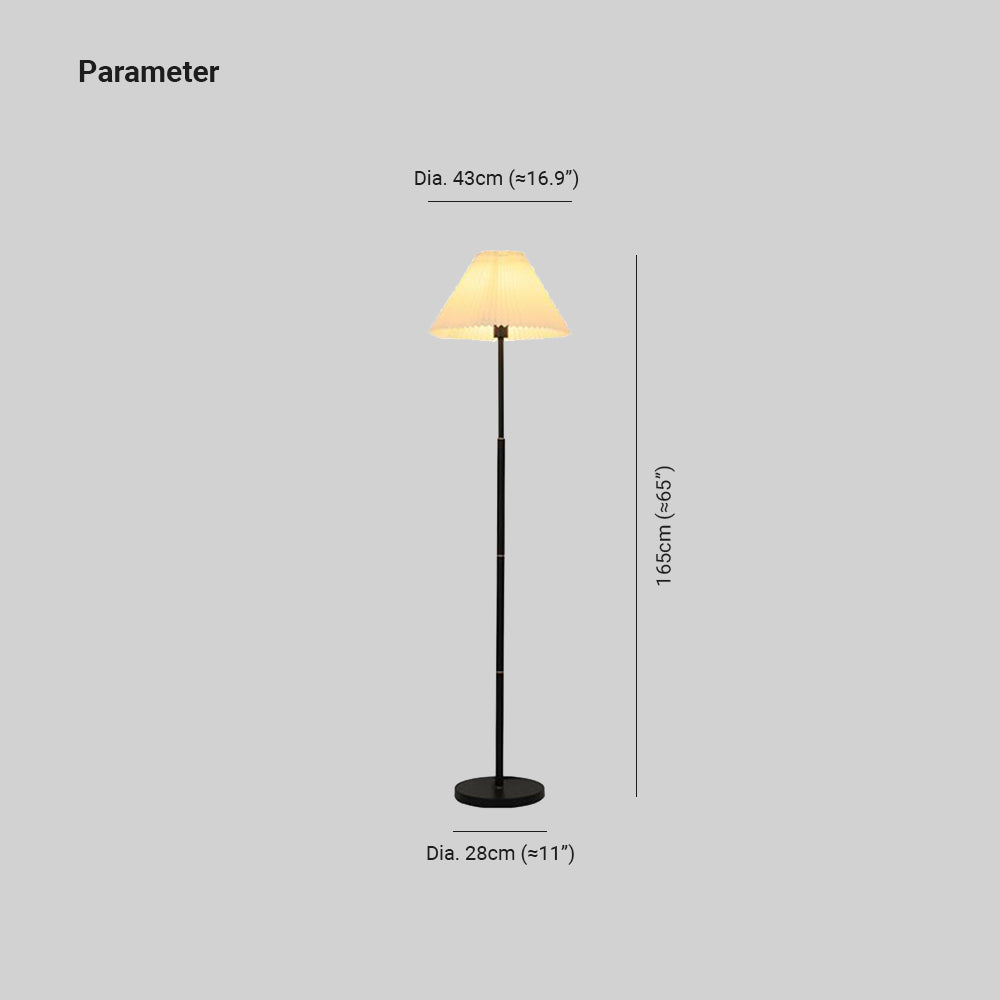 Ozawa Moderne Design Geplooide Vloerlamp Metalen Wit/Groen/Apricot Slaapkamer/Woonkamer
