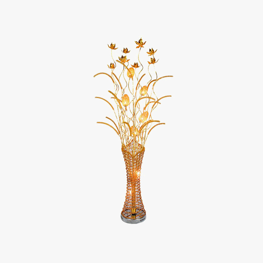 Bella Design Art Deco Vaas Gold Metaal Vloerlampen Slaapkamer/Woonkamer