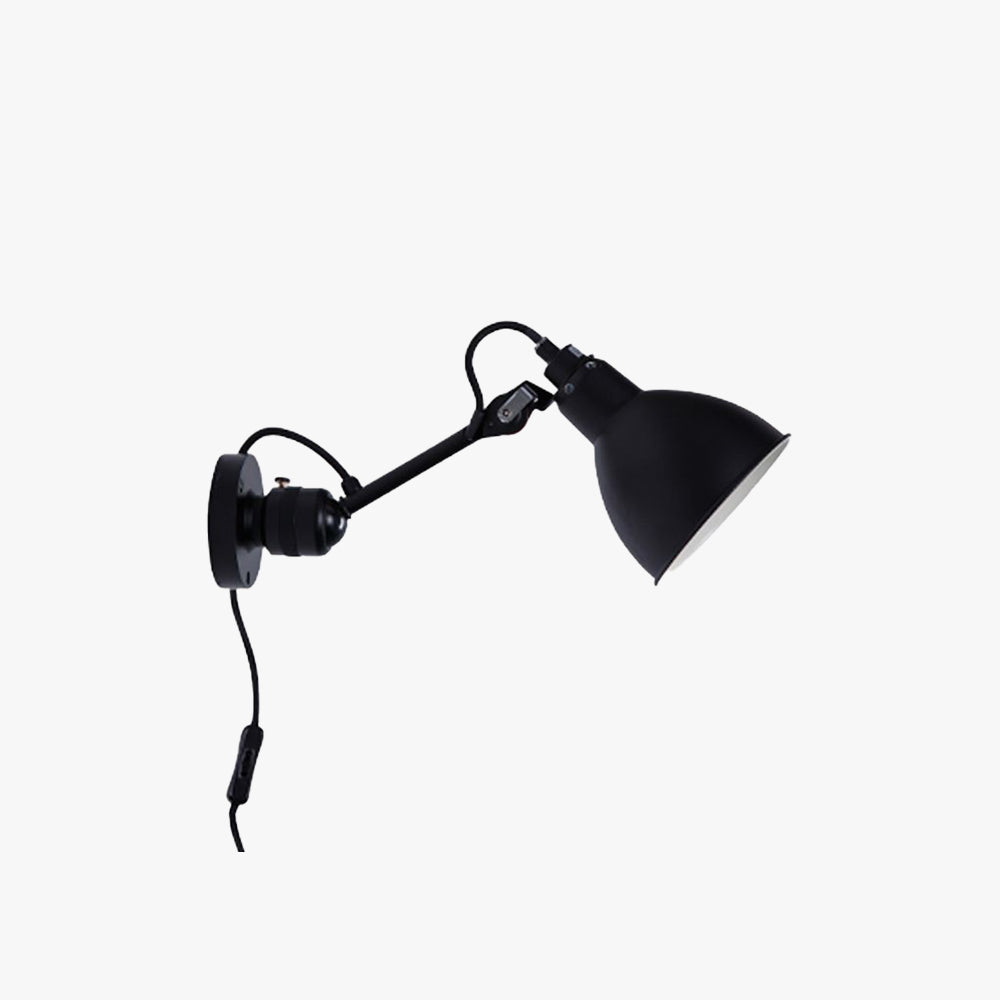 Brady Minimalistische Wandlamp Metaal Zwart Slaapkamer/Woonkamer