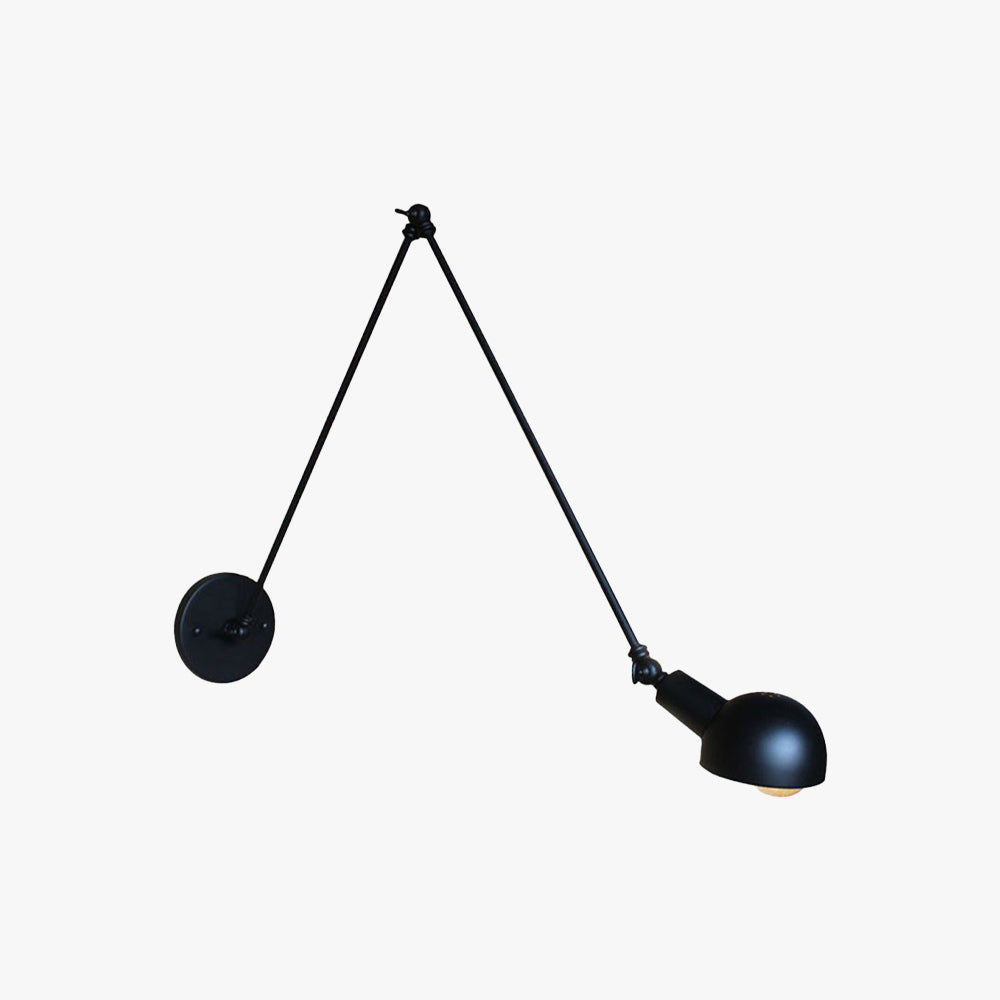 Brady Minimalistisch Wandlamp Metaal Zwart Bedroom Slaapkamer/Woonkamer