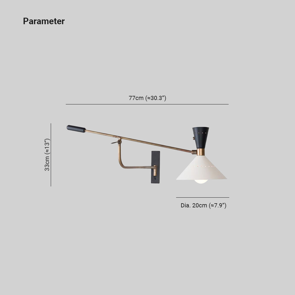 CarinsModerne Design Wandlamp Nordic Creative Verstelbaar Metaal/Glas Wit Slaapkamer/Woonkamer
