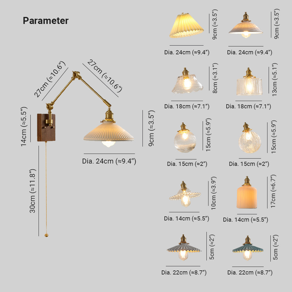 Ozawa Moderne Design Wandlamp Vouwbaar Verstelbaar Metaal Studeerkamer/Bedkamer/Woonkamer