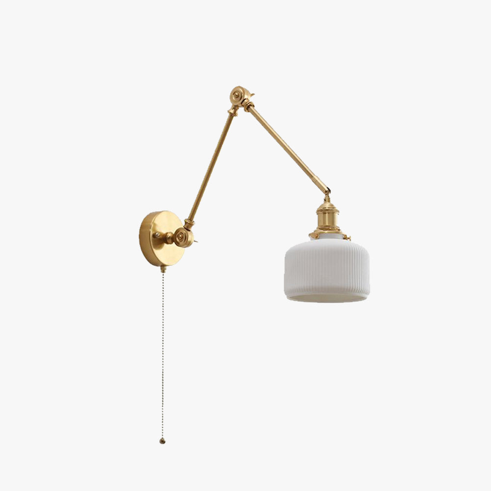 Carins Moderne Design Wandlamp Trommel Keramiek Metaal Verstelbaar Wit Slaapkamer/Woonkamer