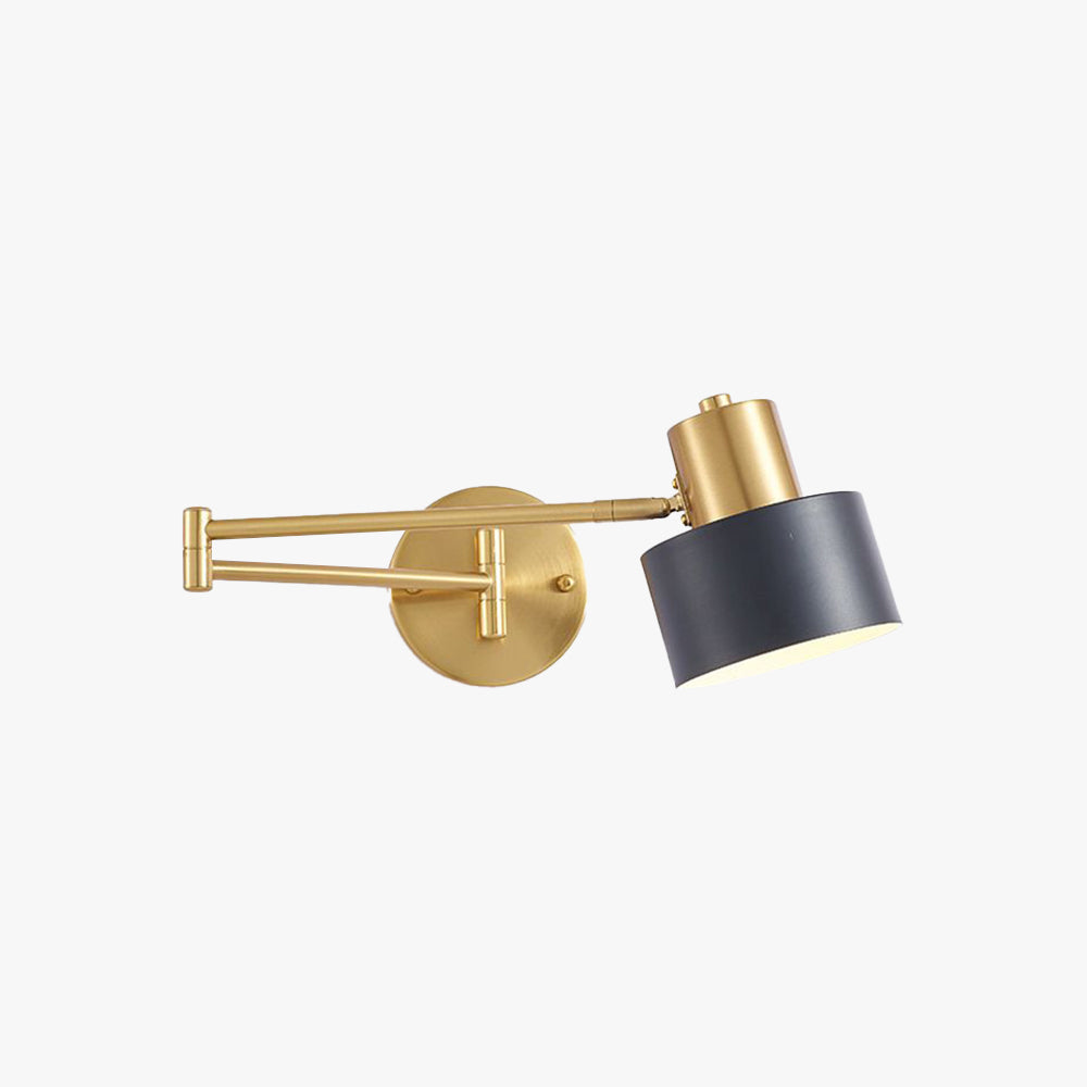 Freja Moderne Design LED Wandlamp Metaal Verstelbaar Zwart/Goud Slaapkamer/Woonkamer