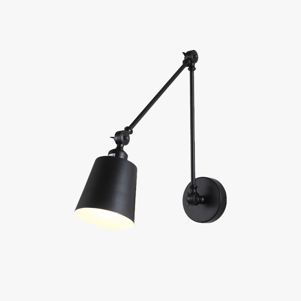 Brady Moderne LED Verstelbare Wandlamp Zwart/Wit Metaal Woonkamer